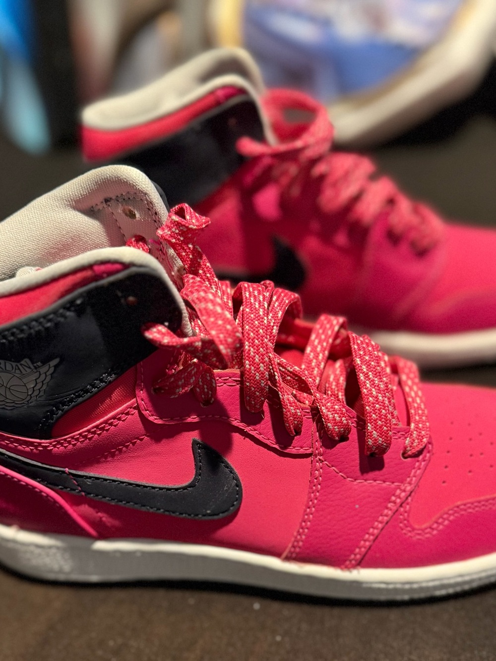 Air Jordan Kids' Pink High-Top Sneakers